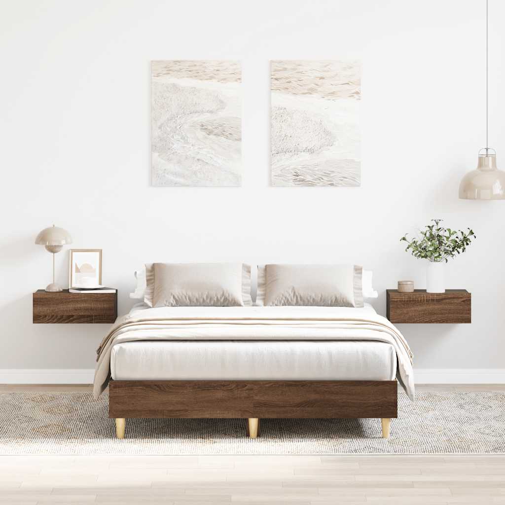 Bed Frame Without Mattress 180X200Cm Engineered Wood