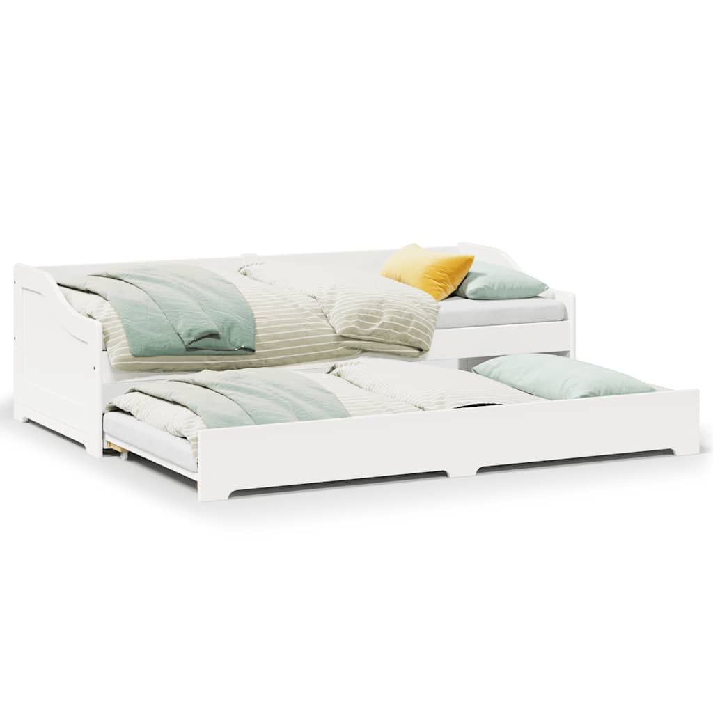 Daybed With Trundle Without Mattress Irun 90X200 Cm