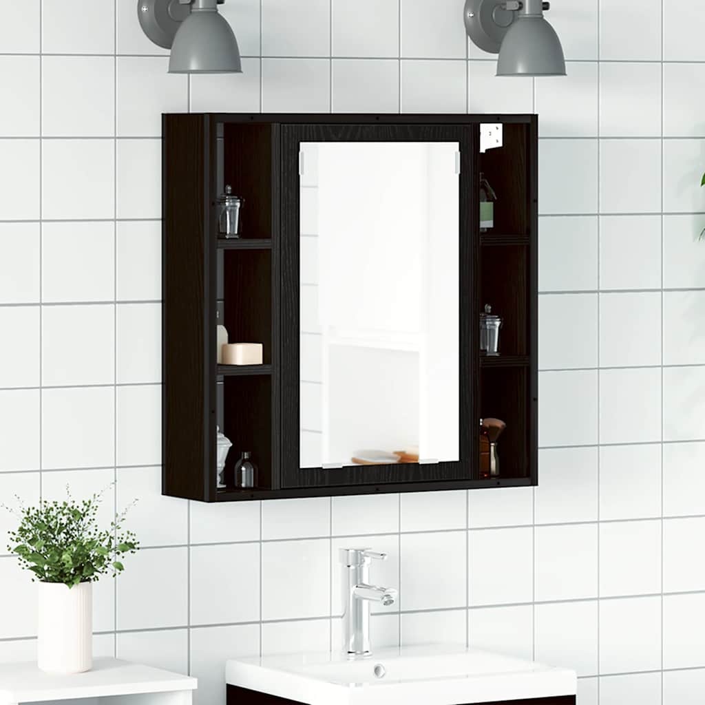 Bathroom Mirror Cabinet 60X16X60 Cm Engineered Wood