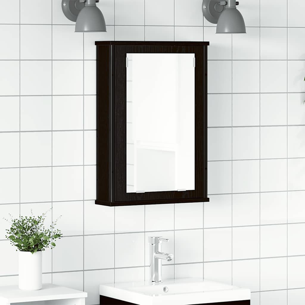 Bathroom Mirror Cabinet 42X12X60 Cm Engineered Wood