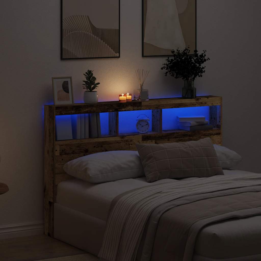 Headboard Cabinet With Led