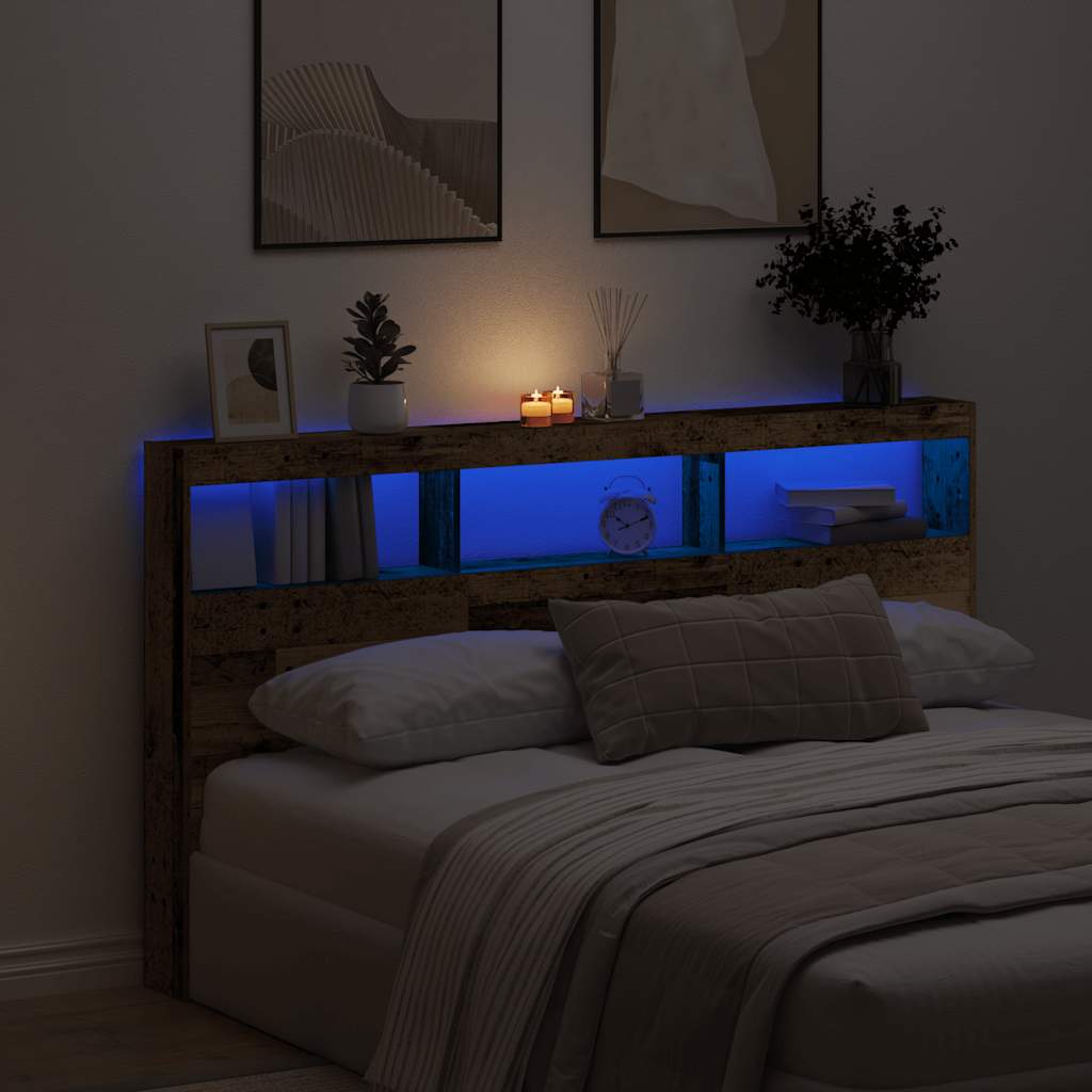 Headboard Cabinet With Led
