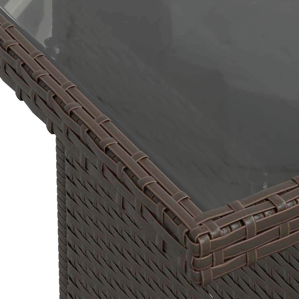 9 Piece Garden Sofa Set With Cushions Poly Rattan Acacia