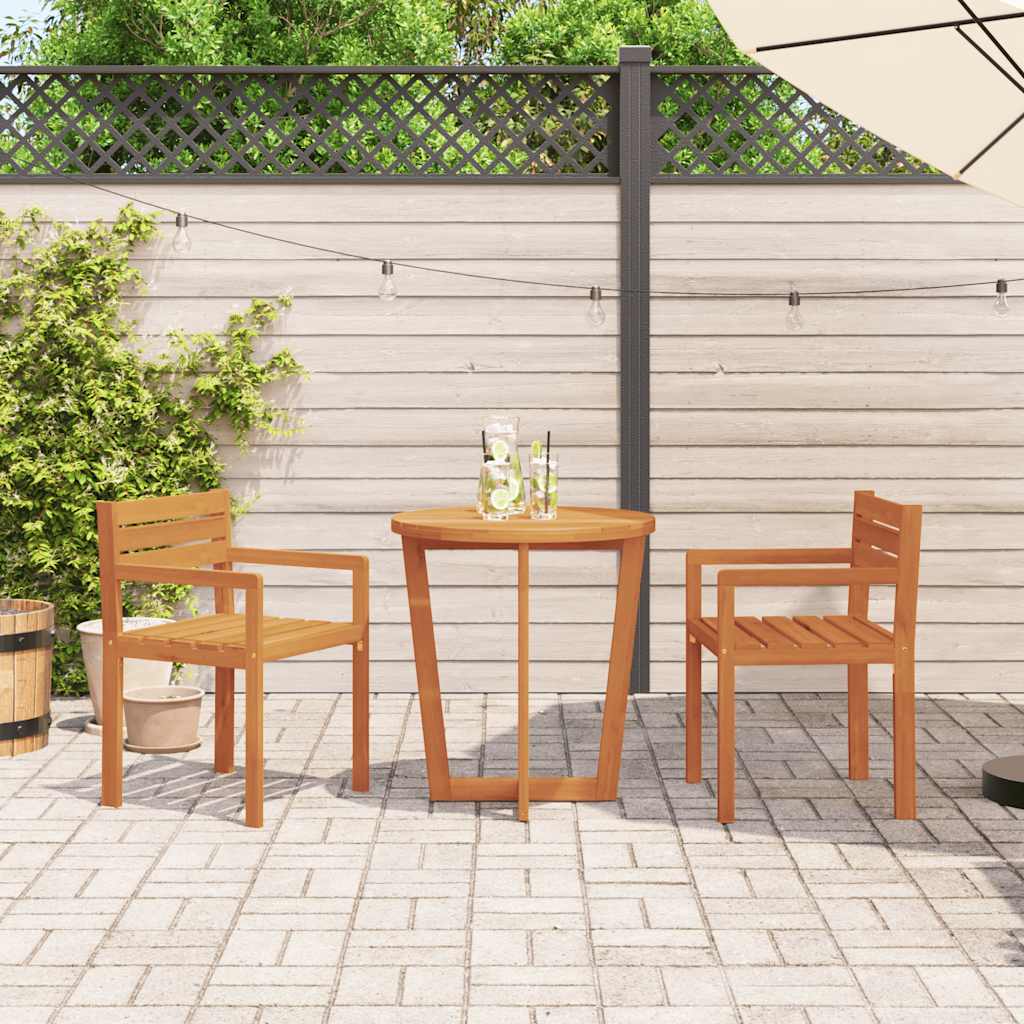 Garden Chairs 2 Pcs 50X53X80 Cm Solid Wood Acacia