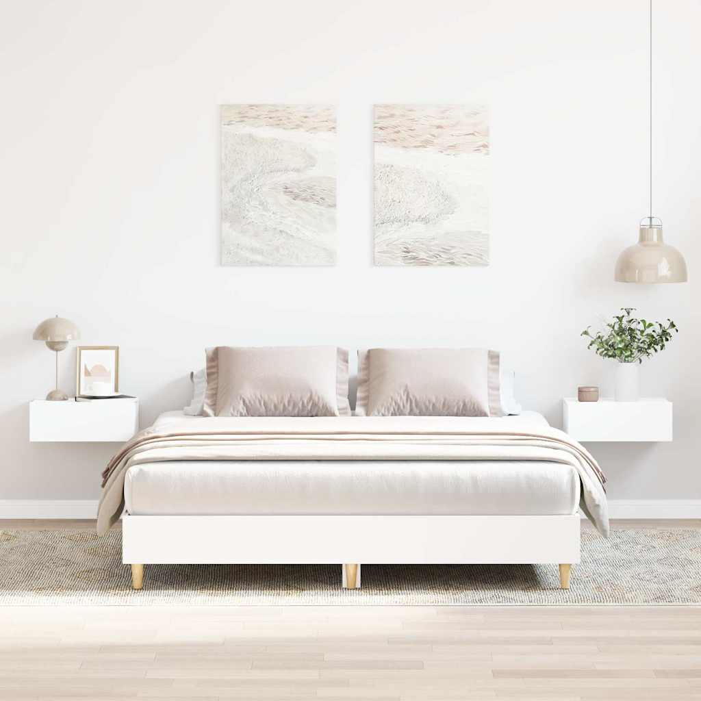 Bed Frame No Mattress Engineered Wood