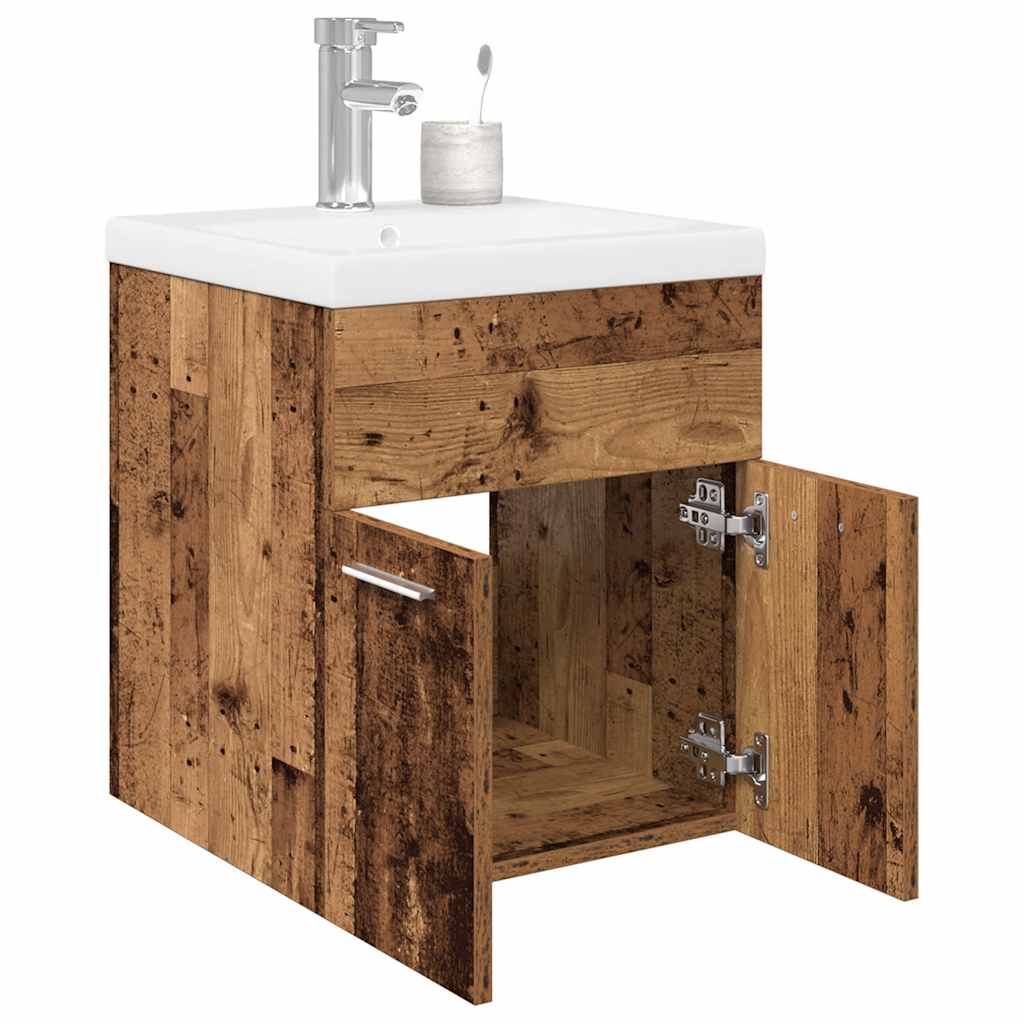 Sink Cabinet With Built-In Basin Engineered Wood