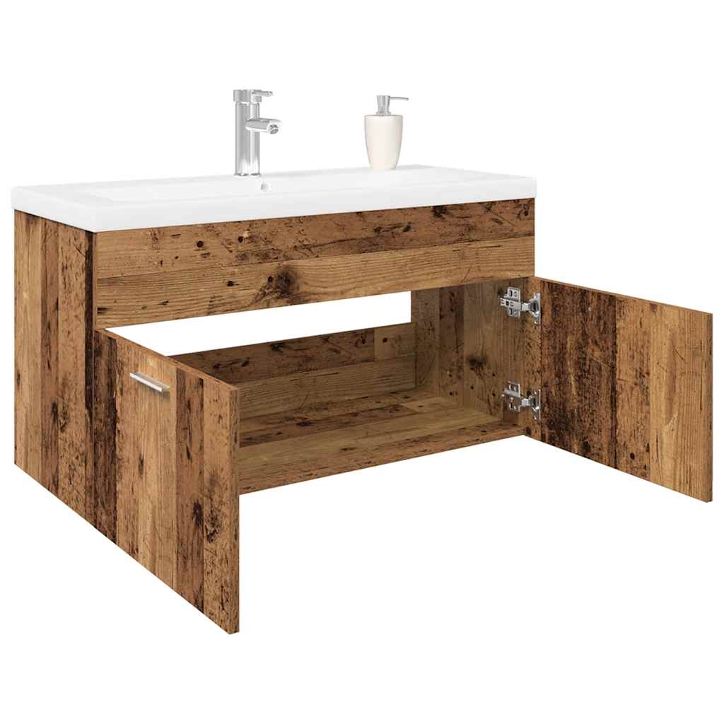 Sink Cabinet With Built-In Basin Engineered Wood