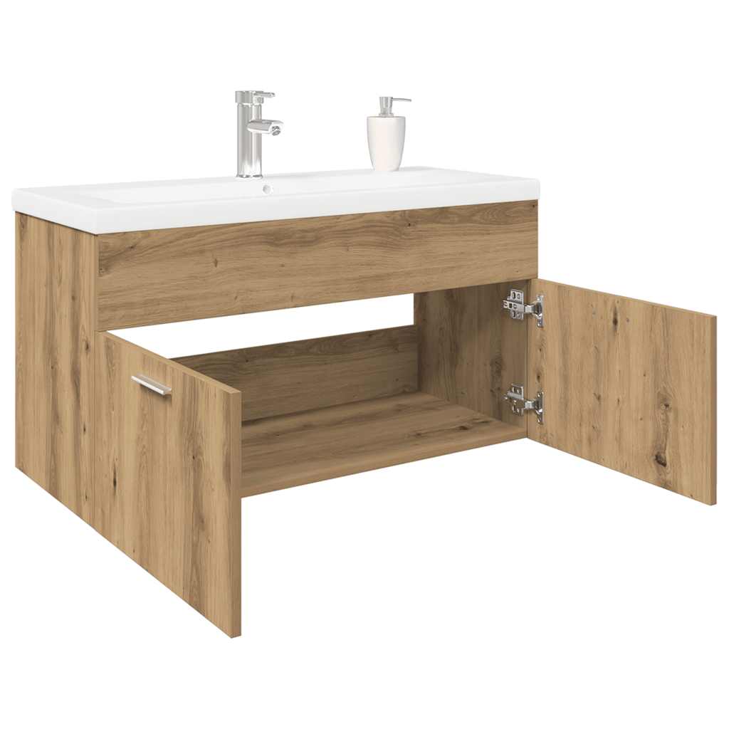 Sink Cabinet With Built-In Basin Engineered Wood