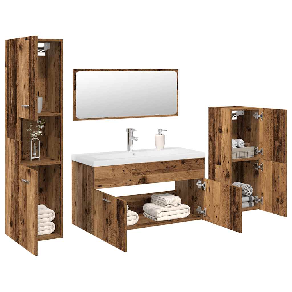 Bathroom Furniture Set Engineered Wood