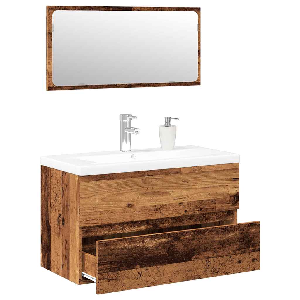 Bathroom Furniture Set Engineered Wood