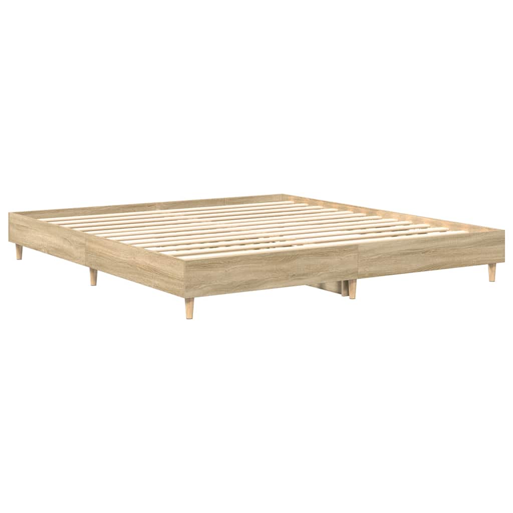 Bed Frame Without Mattress 180X200Cm Engineered Wood