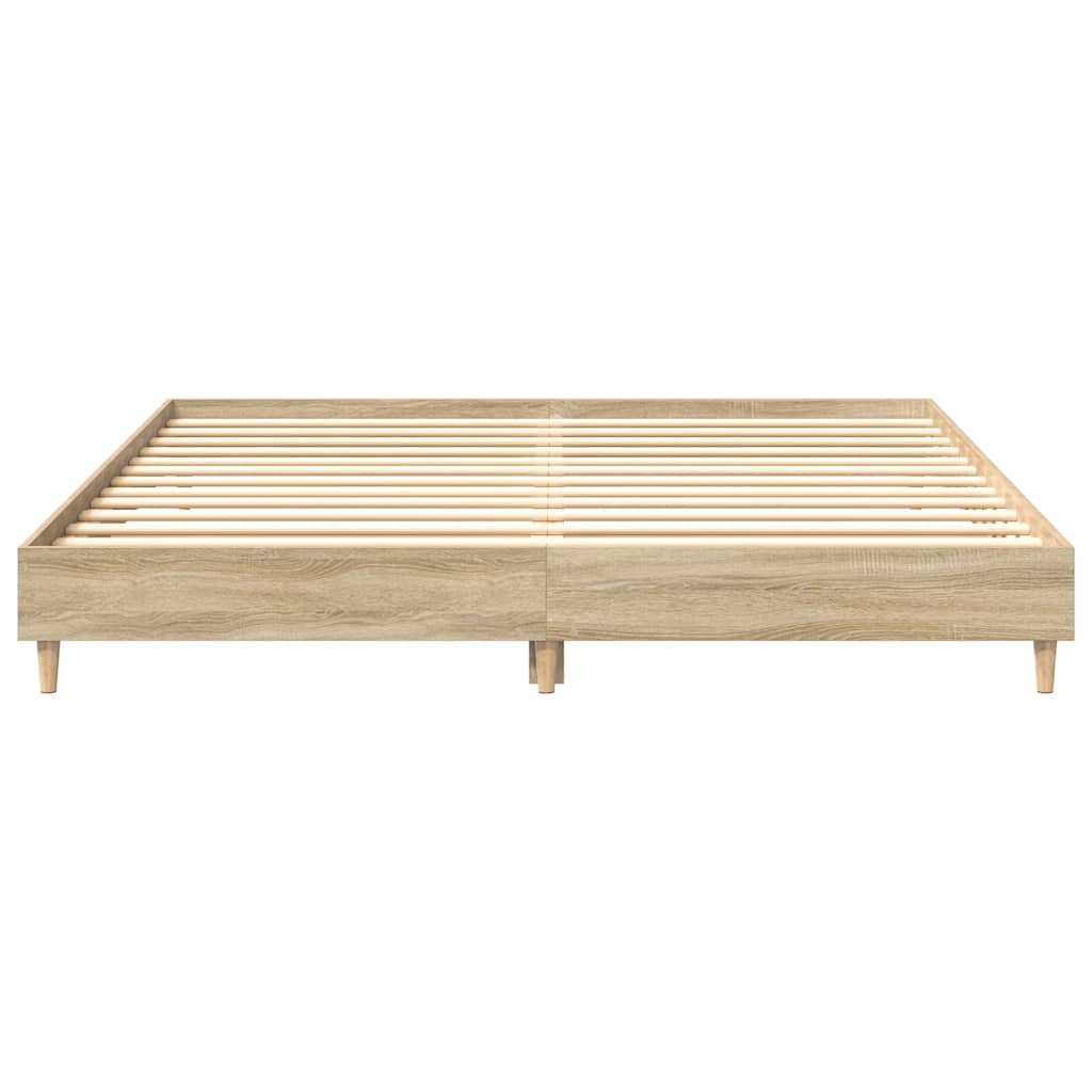 Bed Frame Without Mattress 180X200Cm Engineered Wood