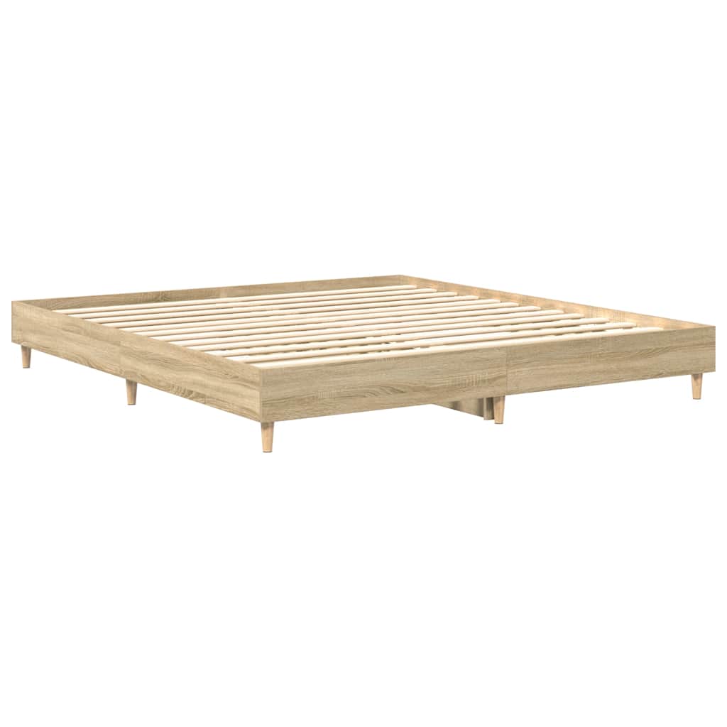 Bed Frame Without Mattress 180X200Cm Engineered Wood