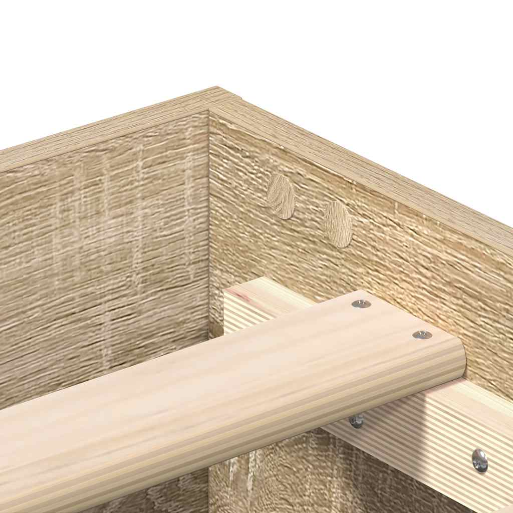 Bed Frame Without Mattress 180X200Cm Engineered Wood