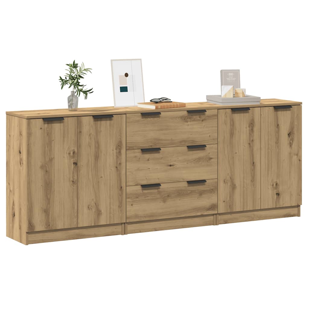 3 Piece Sideboards Engineered Wood