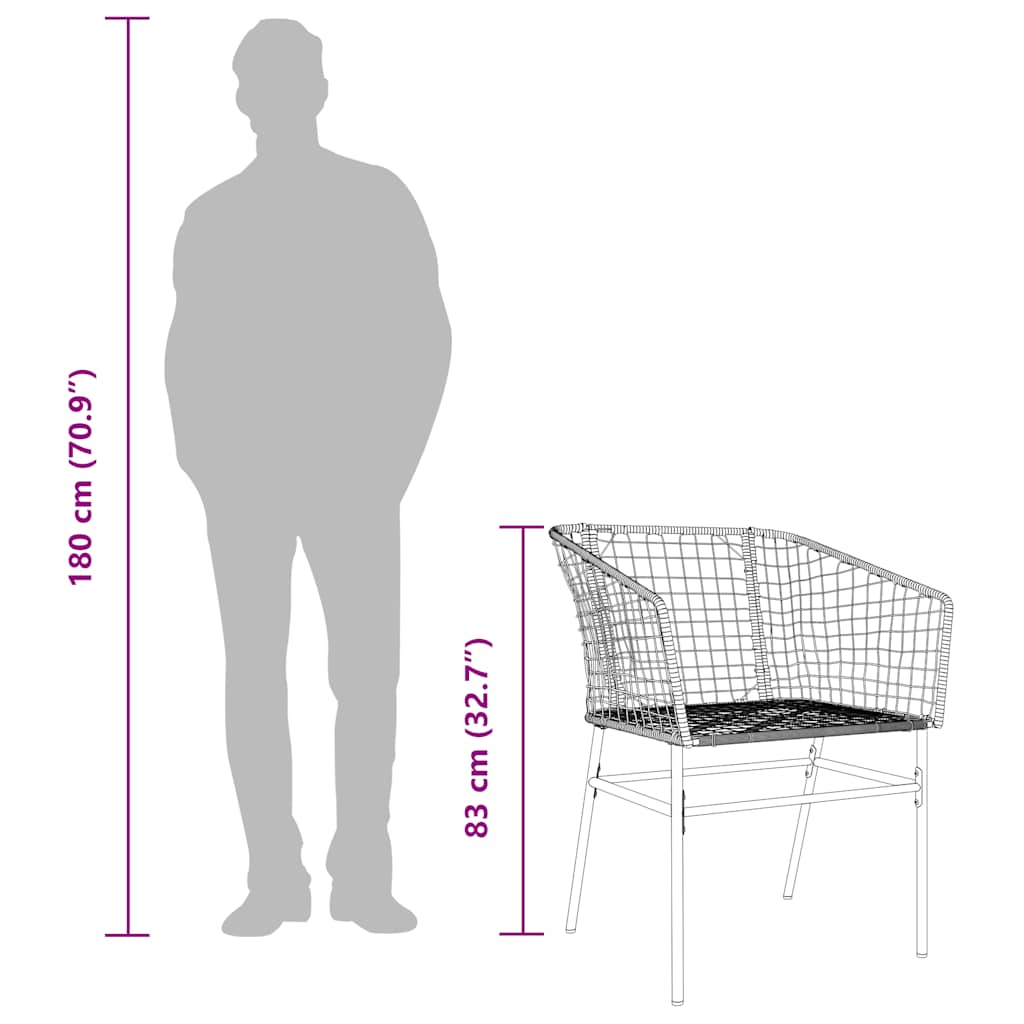 9 Piece Garden Dining Set Poly Rattan Glass