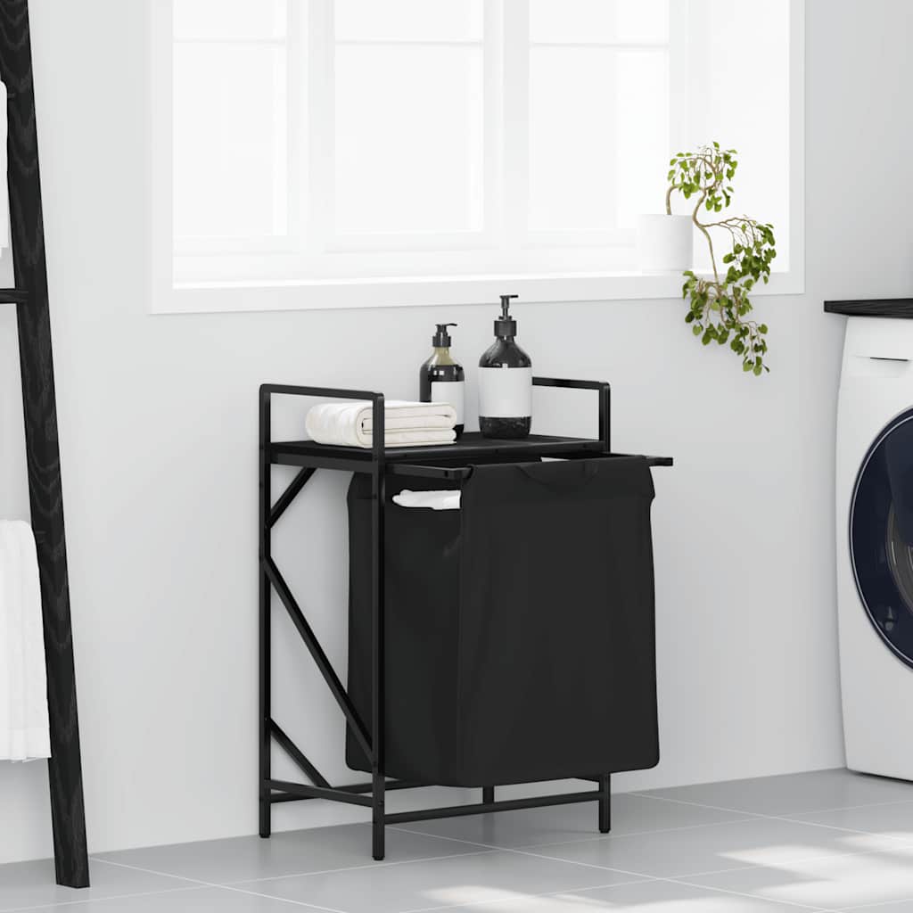Laundry Basket 1 Compartment With Shelf