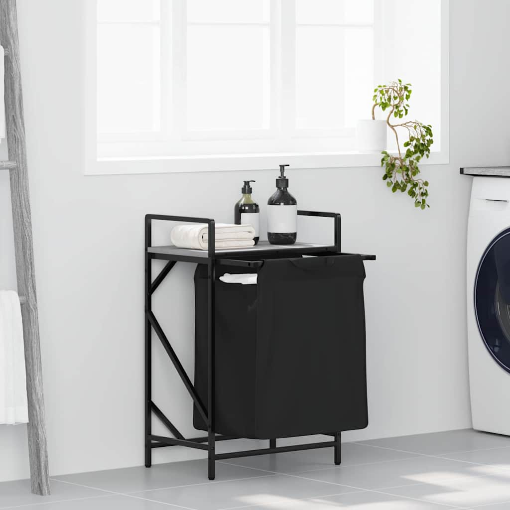 Laundry Basket 1 Compartment With Shelf