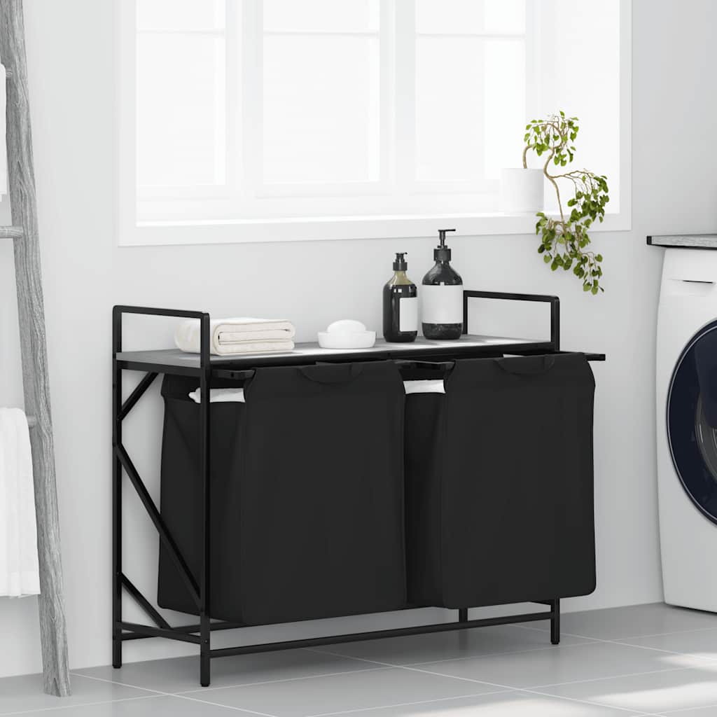 Laundry Basket 1 Compartment With Shelf