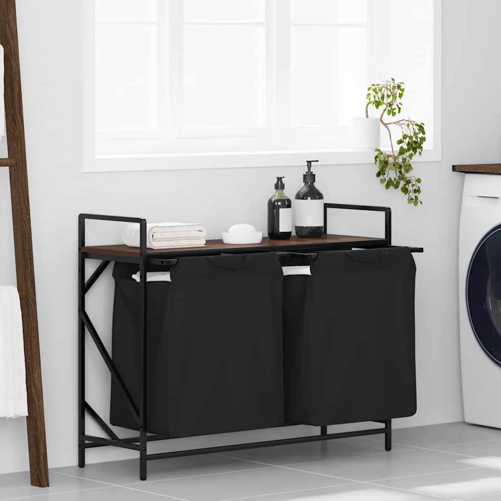 Laundry Basket 1 Compartment With Shelf