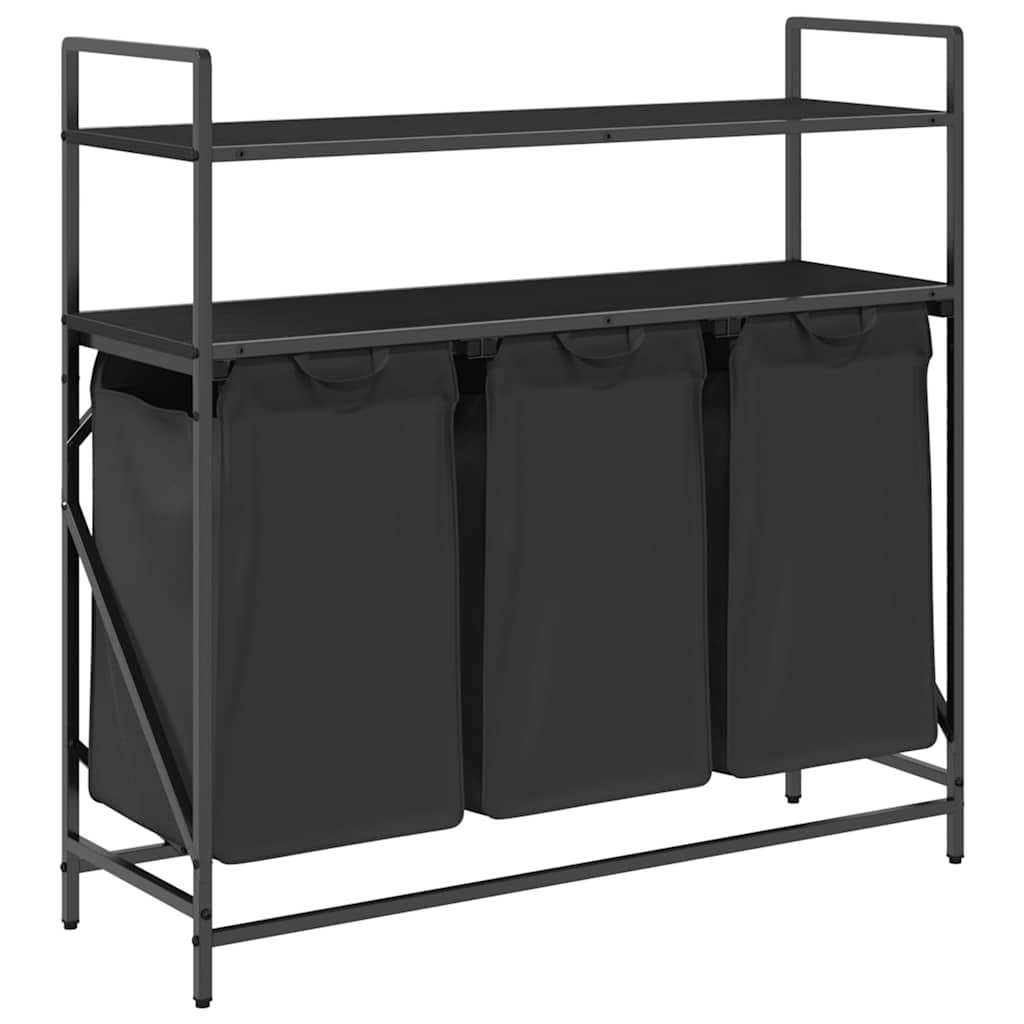 Laundry Basket 3 Compartments With Shelves