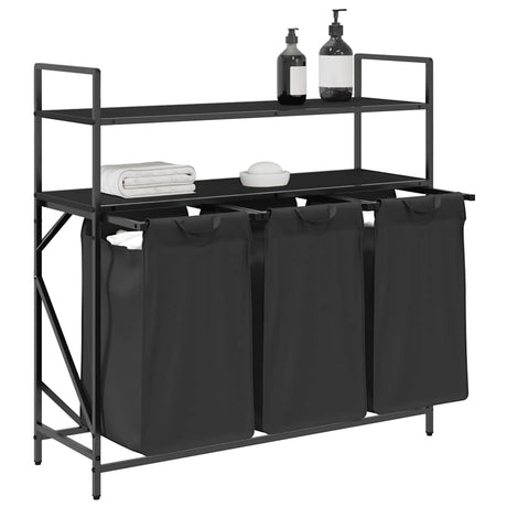 Laundry Basket 3 Compartments With Shelves
