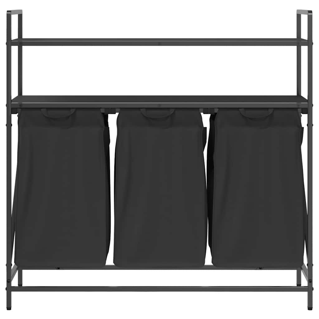 Laundry Basket 3 Compartments With Shelves
