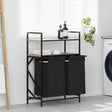 Laundry Basket 3 Compartments With Shelves