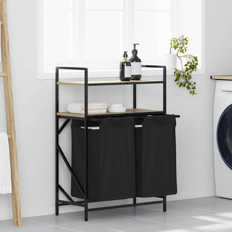 Laundry Basket 3 Compartments With Shelves