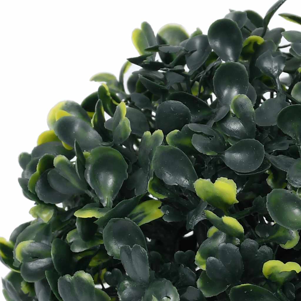 Artificial Boxwood Balls With Led Lights 2 Pcs Green