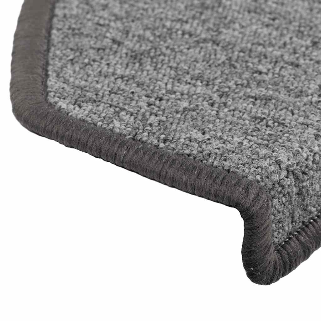 Stair Mats 30 Pcs Dark Grey 65X24X4 Cm