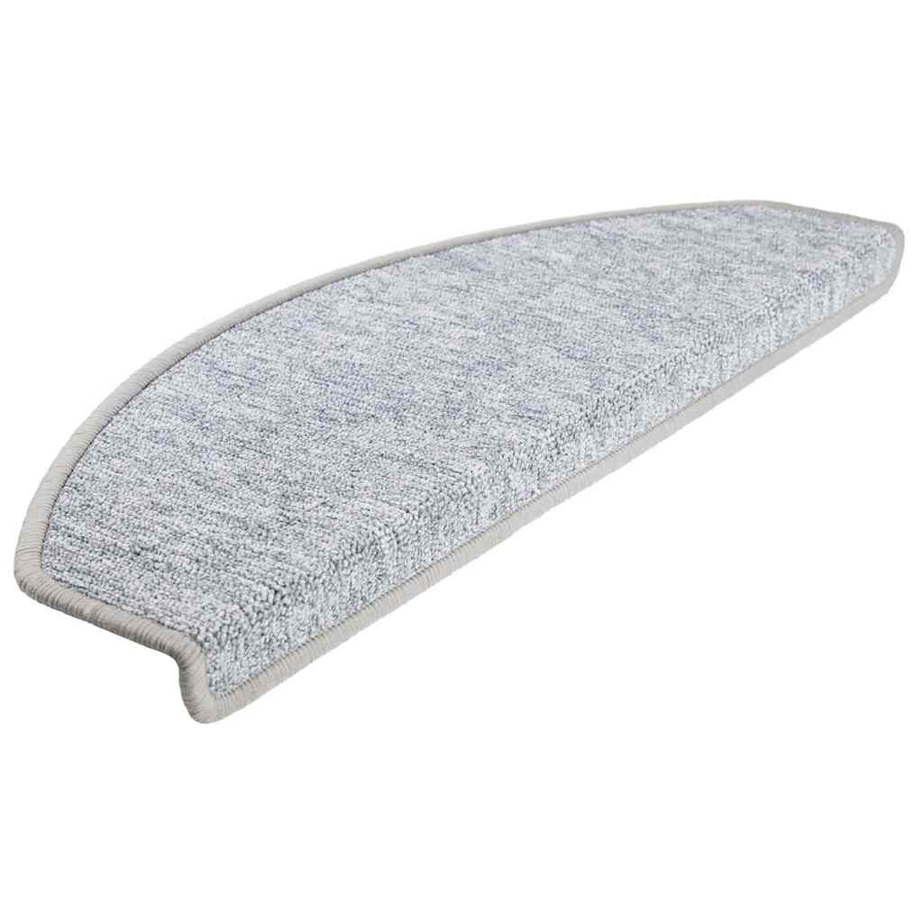 Stair Mats 30 Pcs Light Grey 65X24X4 Cm