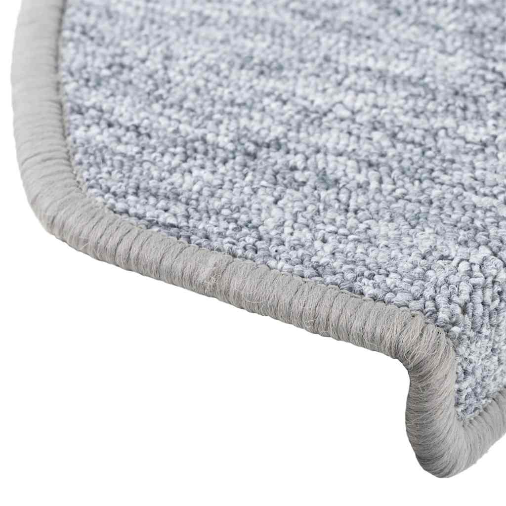 Stair Mats 30 Pcs Light Grey 65X24X4 Cm