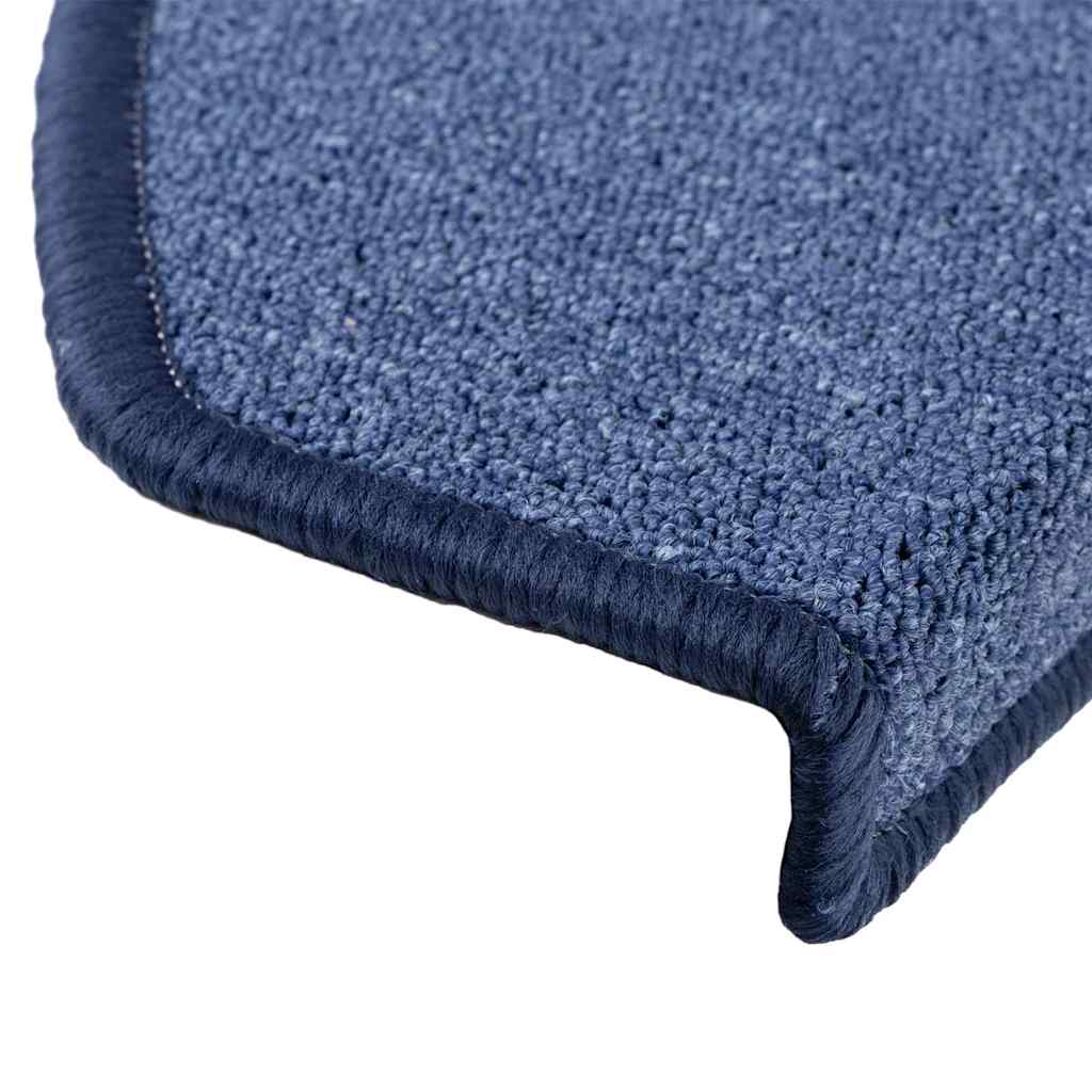 Stair Mats 30 Pcs Blue 65X24X4 Cm