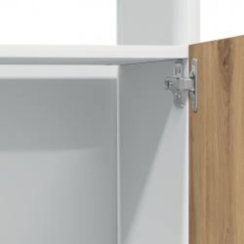 Microwave Cabinet Lyon Artisan Oak 60X57X207 Cm Engineered Wood