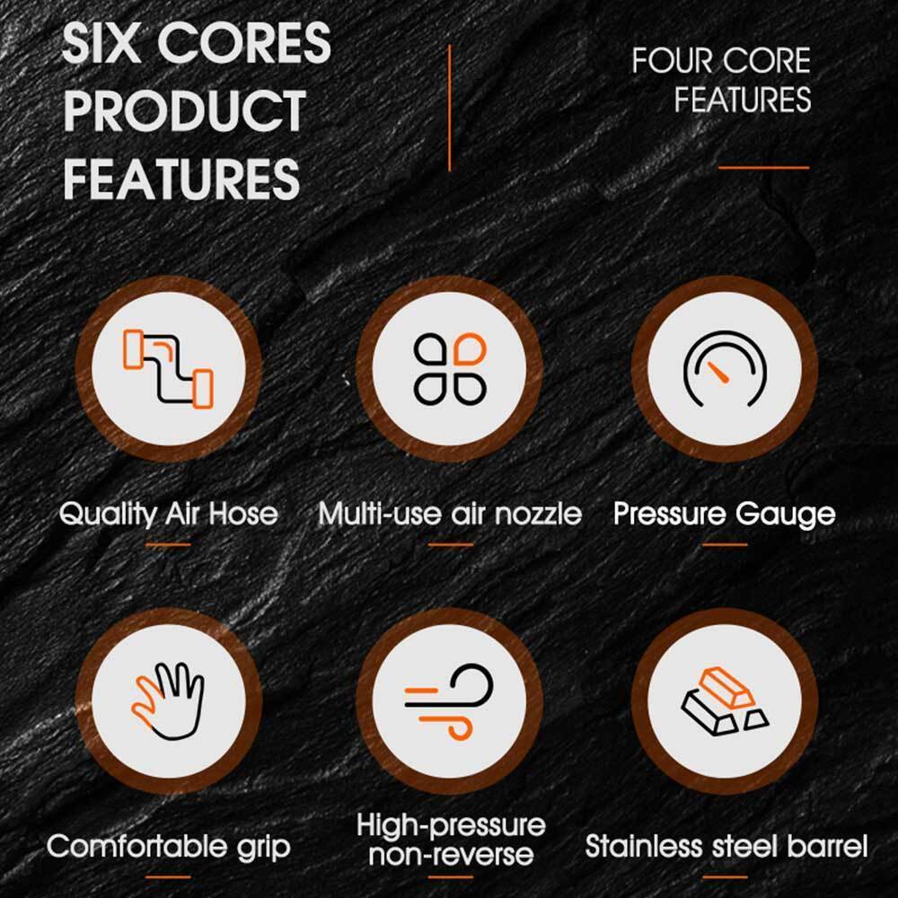 Heavy Duty Floor Standing Bike Cycle Bicycle Tyre Hand Air Mini With Gauge