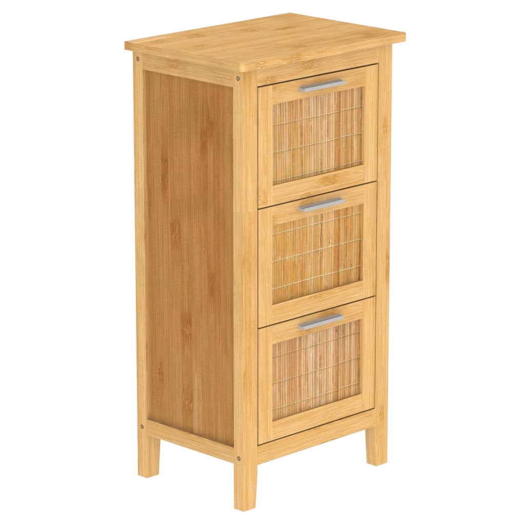 Eisl Bathroom Cabinet With 3 Drawers Bamboo 30X42X82 Cm