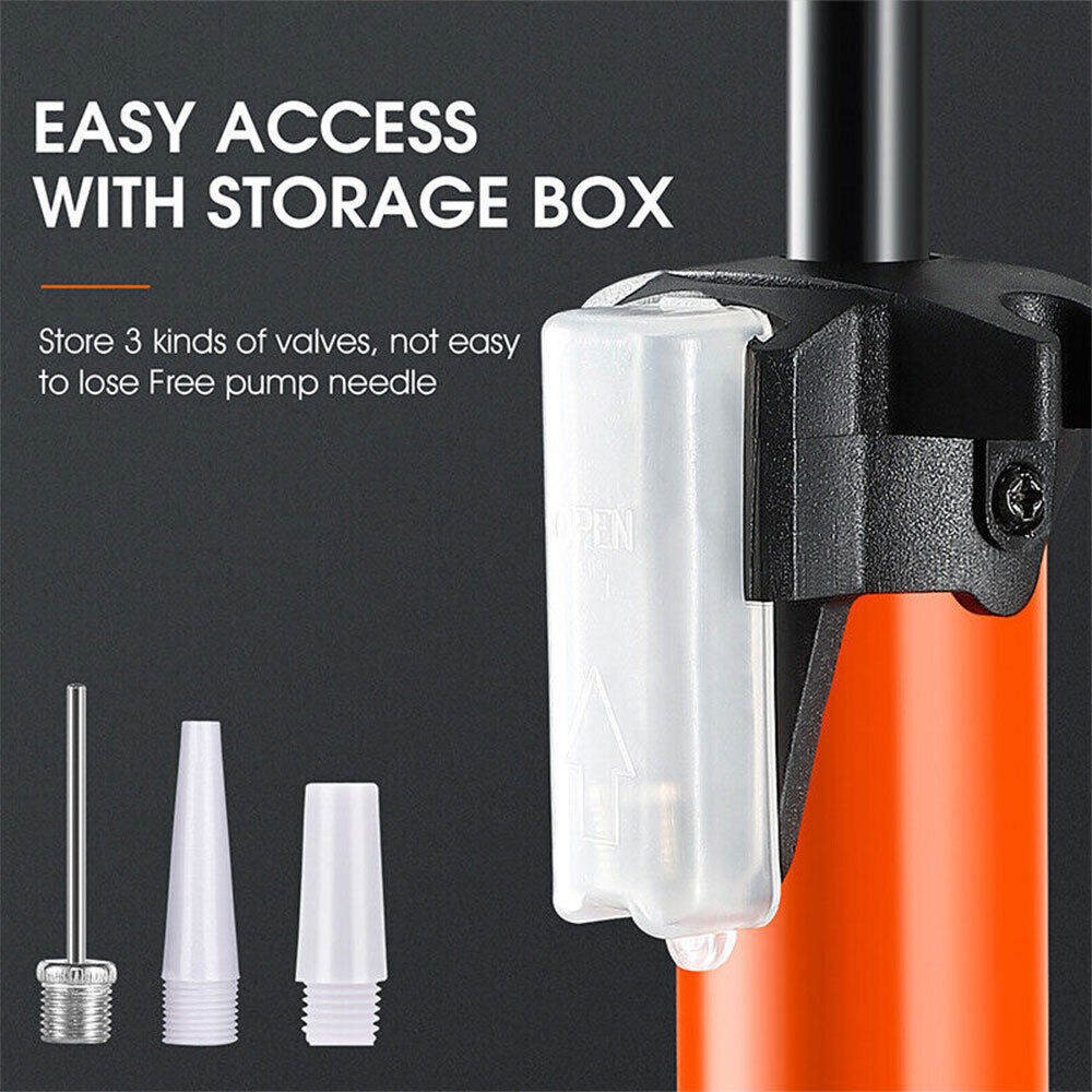 Heavy Duty Floor Standing Bike Cycle Bicycle Tyre Hand Air Mini With Gauge