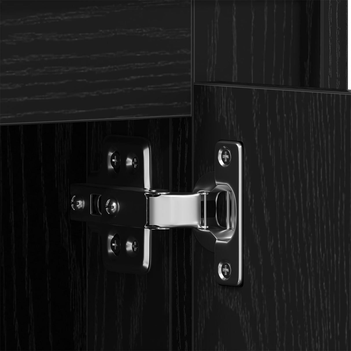 Tv Cabinet Black Oak 80X35X45 Cm Engineered Wood