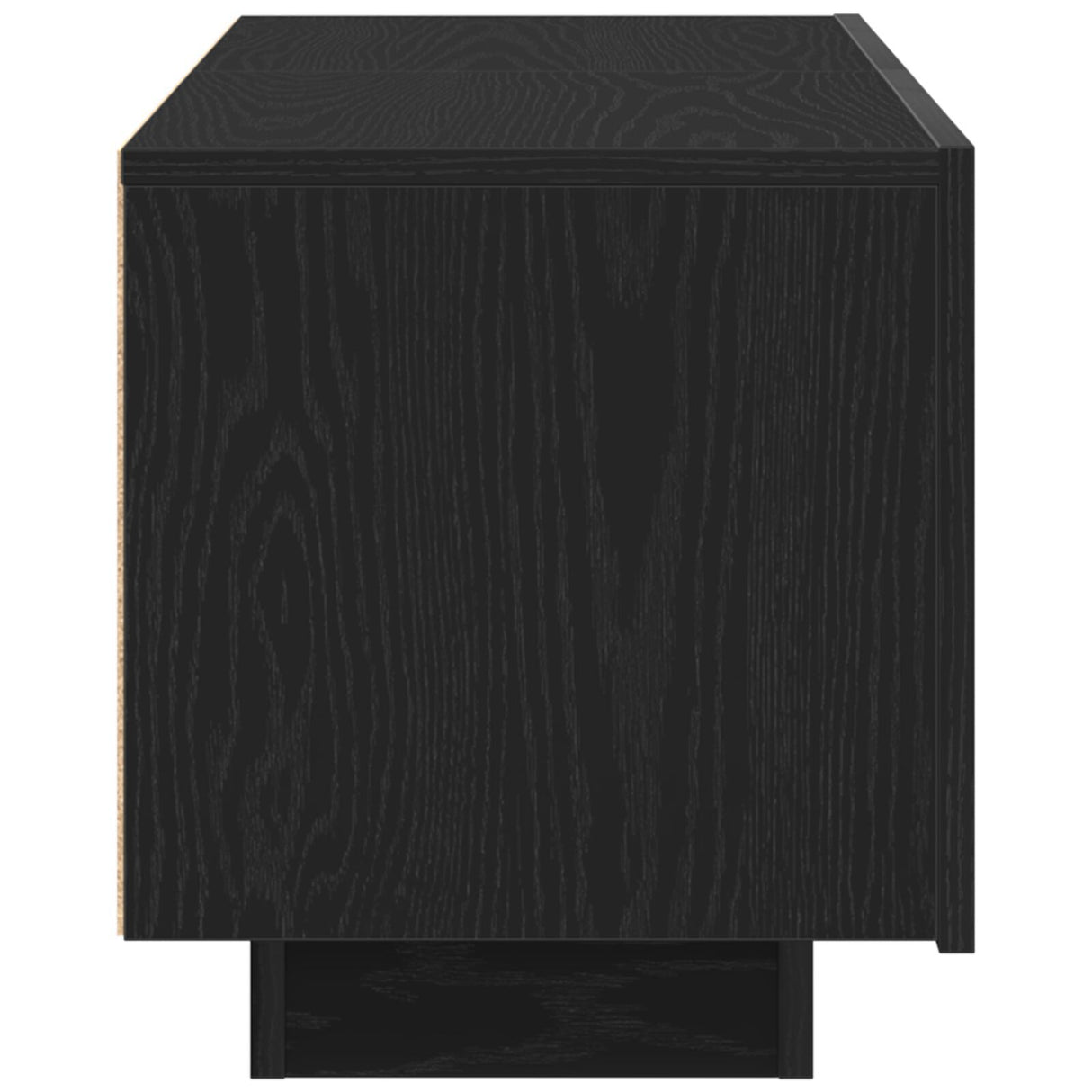 Tv Stand Black Oak 100X35X40 Cm Made Of Engineered Wood