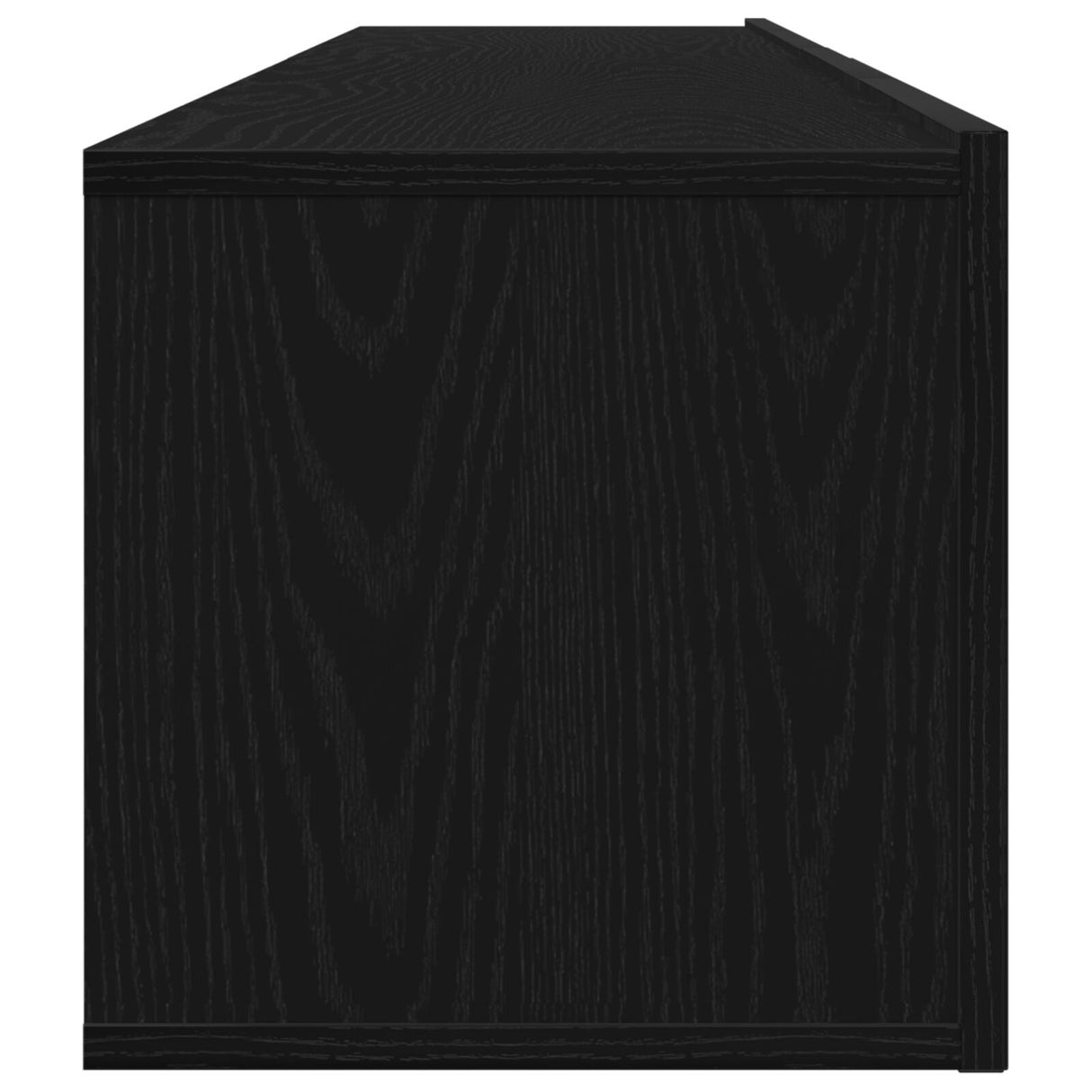 2 Piece Tv Cabinet Set Black Engineered Wood