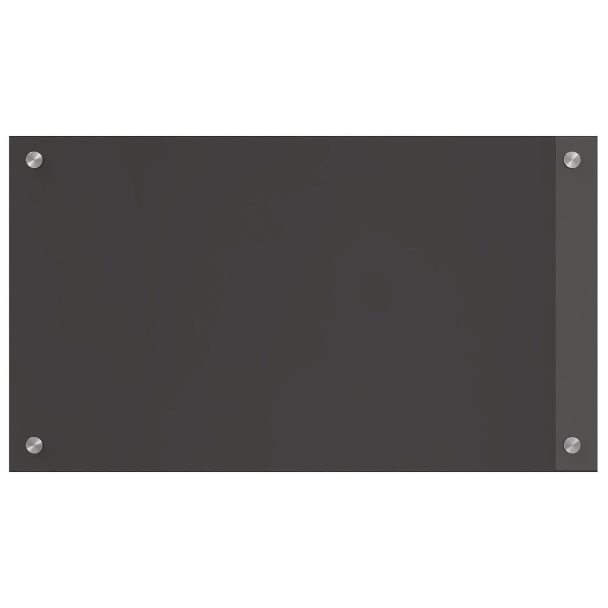 Kitchen Backsplash Dark Grey 70X40X0.6 Cm Tempered Glass