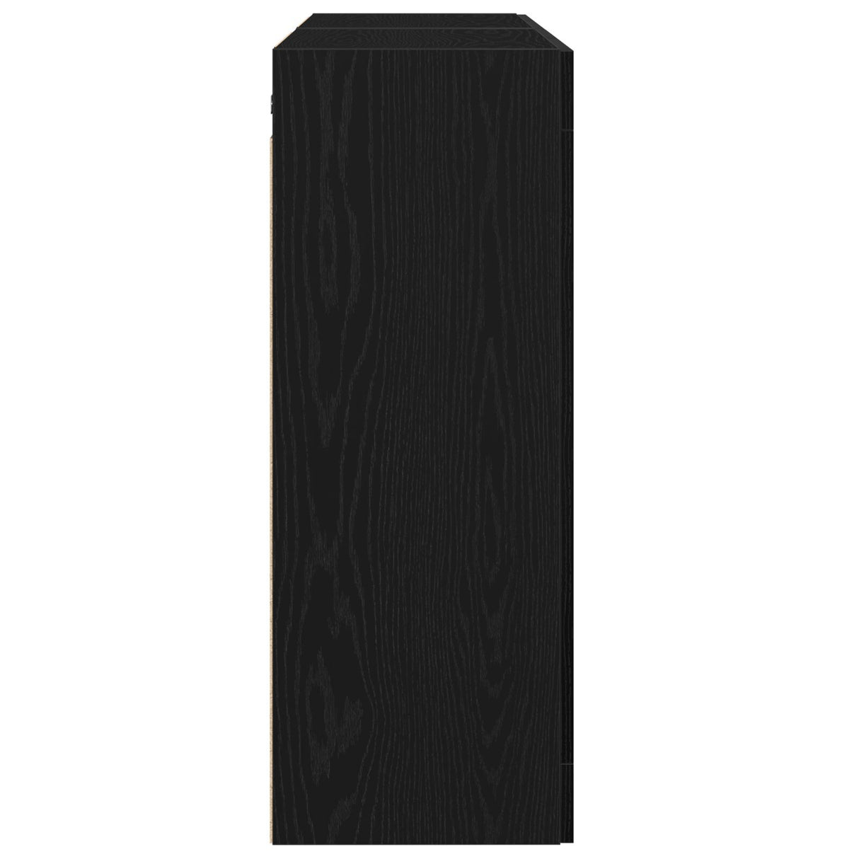 Wall Mounted Cabinets 2 Pcs Black Oak Engineered Wood