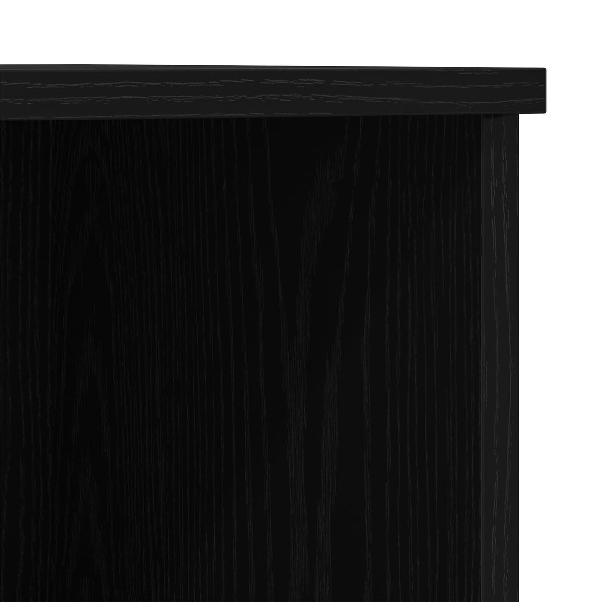 Highboard Black Oak 132X35,5X103,5 Cm Engineered Wood