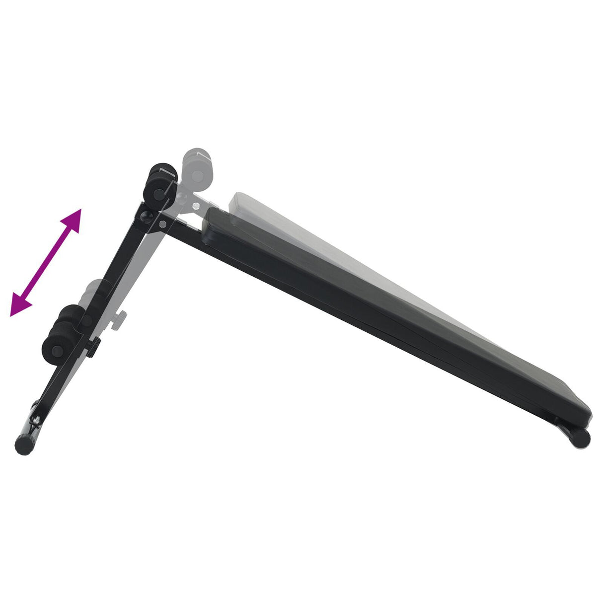 Sit Up Bench 150 Kg Foldable And Height Adjustable 48-68 Cm Steel