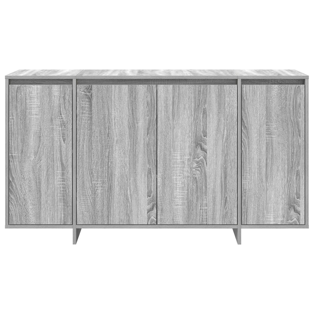 Grey Sideboard Engineered Wood 135 X 41 X 75 Cm