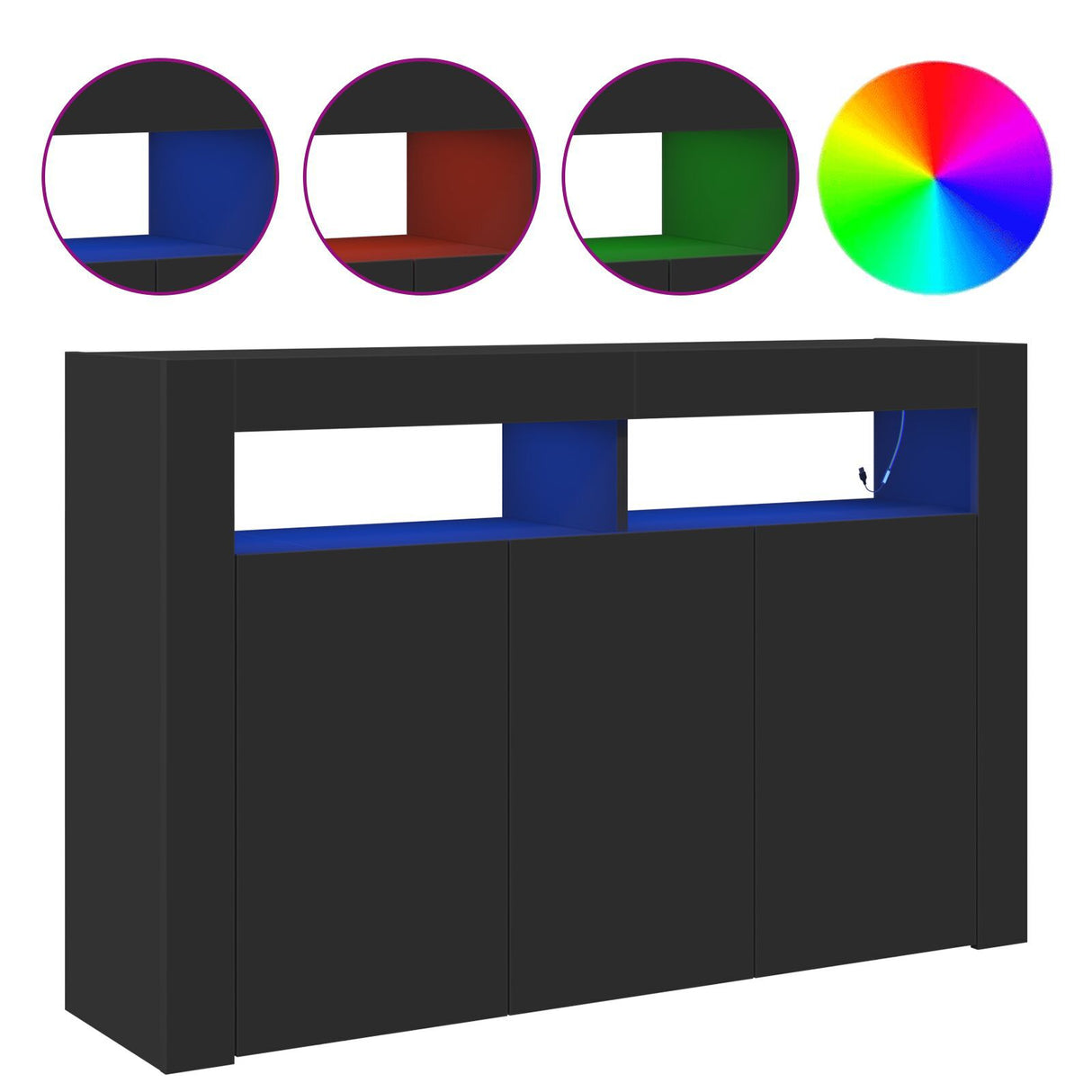 Sideboard Engineered Wood 116 X 30 X 75 Cm Sideboard