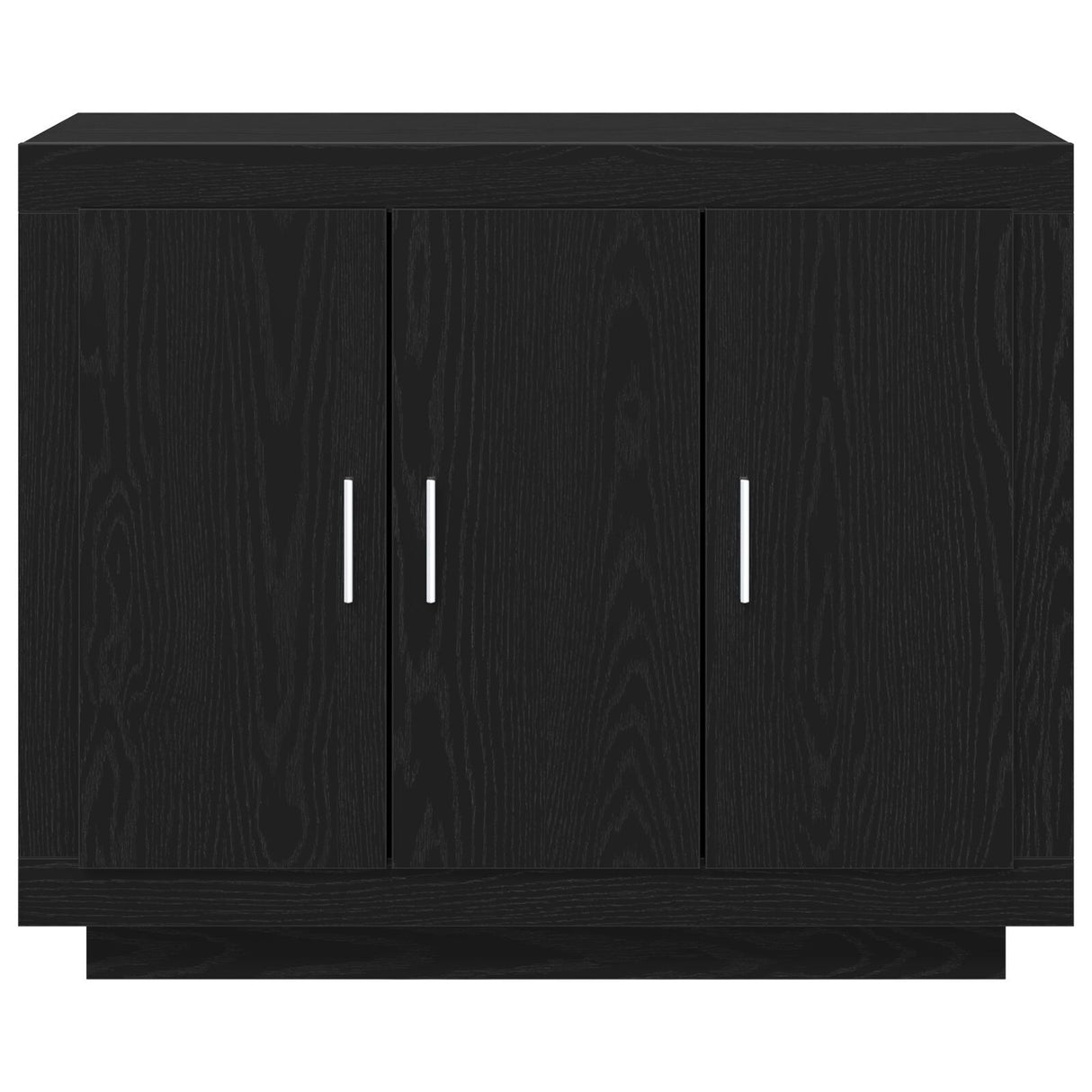 Sideboard Black Oak 92X35X75 Cm Engineered Wood