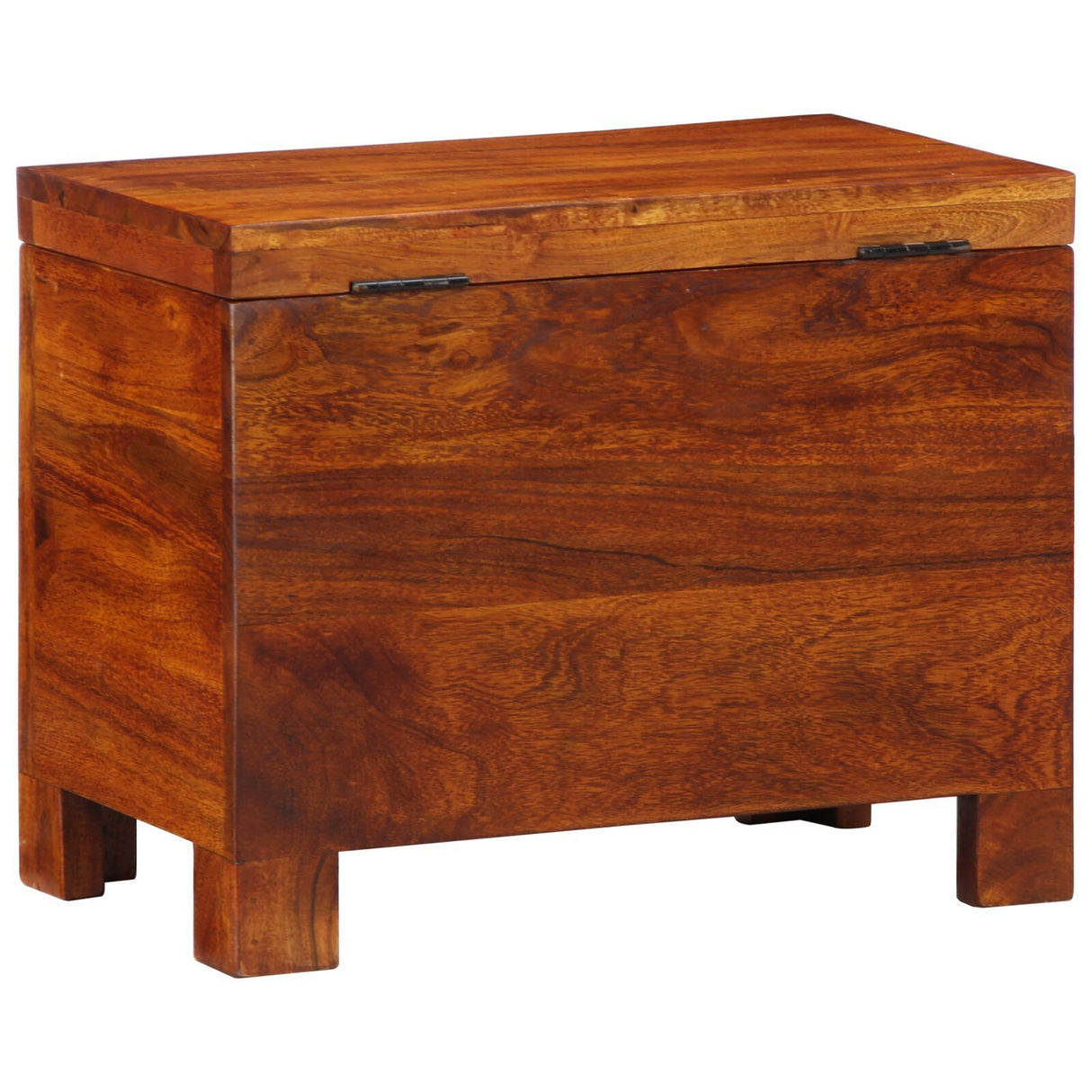 Storage Box Honey Brown 50X30X40 Cm Solid Wood Acacia