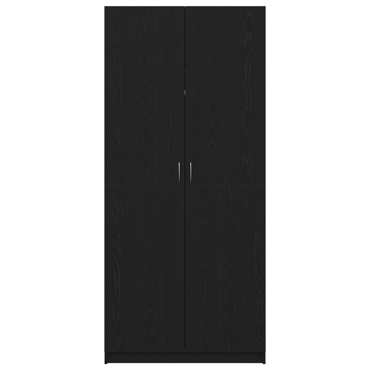 Wardrobe Black Oak Engineered Wood 90X52X200 Wardrobe